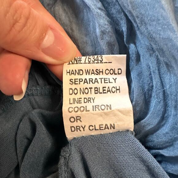 Carla Conti 100% Italian Silk Boho Sleeveless Printed Blouse Size Medium - Picture 7 of 8